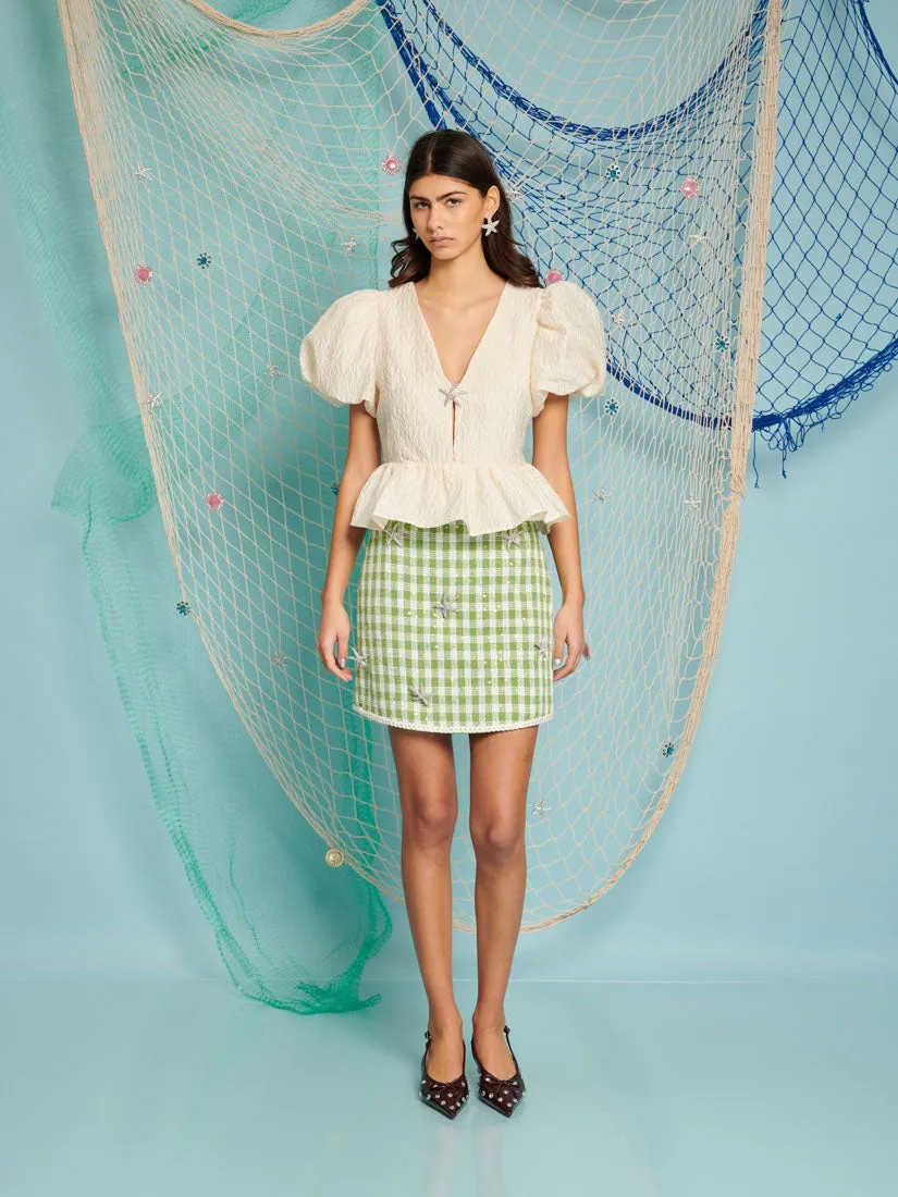 <b>DREAM</b> Coastal Tweed Mini Skirt sold by Sister Jane product image thumbnail 4
