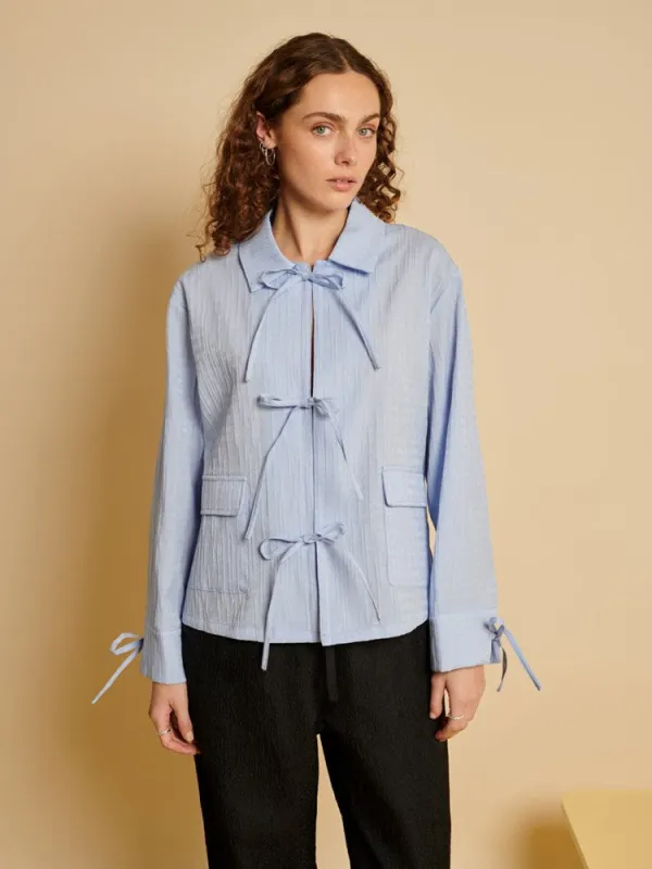 <b> Ghospell </b>Freja Tie Shirt sold by Sister Jane