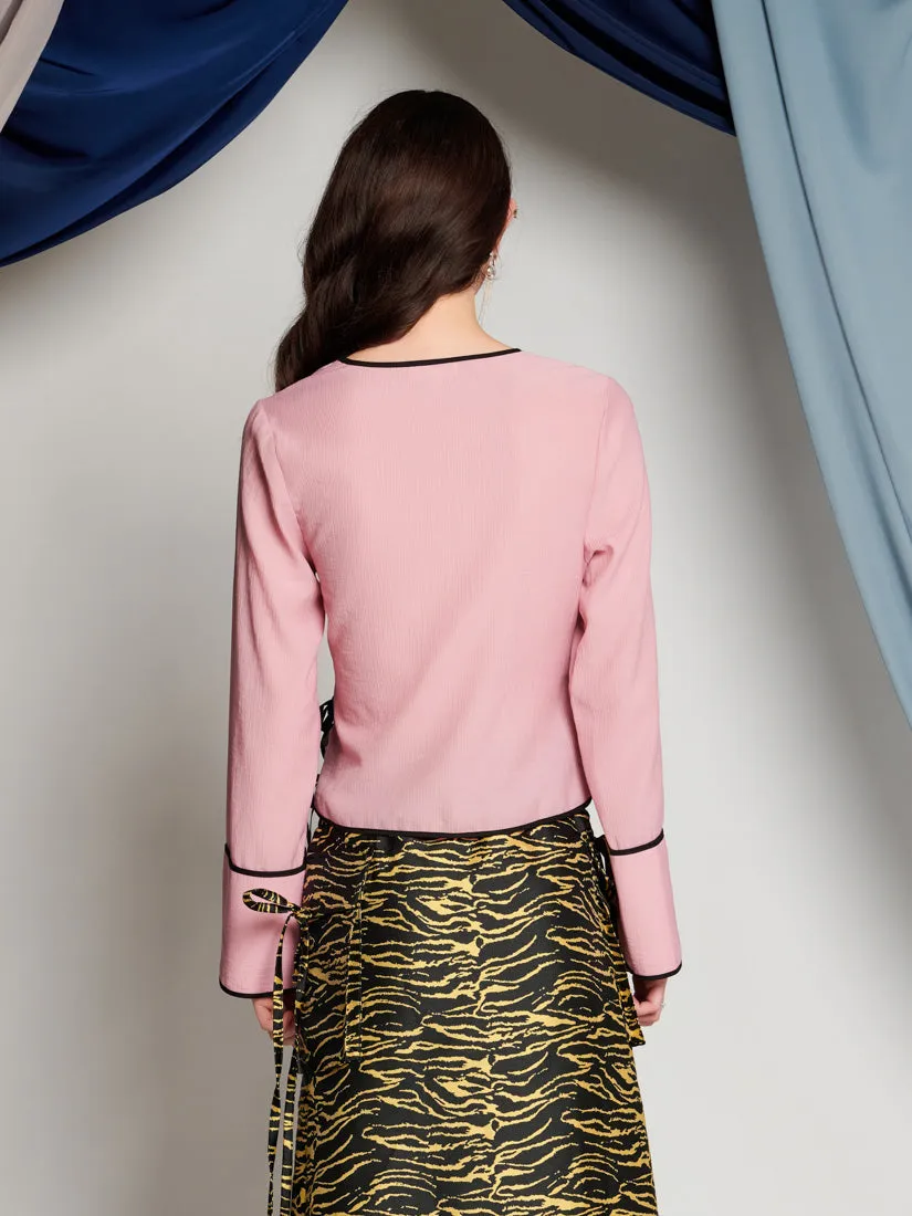 <b> Ghospell </b> Davina Wrap Top sold by Sister Jane product image thumbnail 4