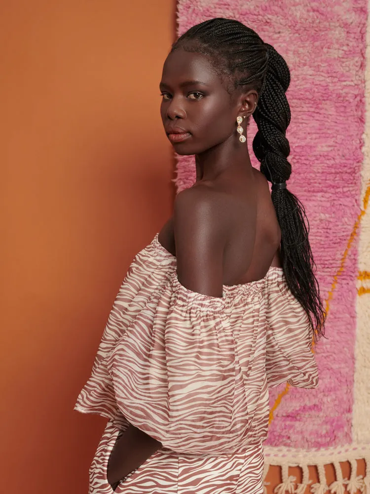 <b>Ghospell</b> Zoya Zebra Bandeau Top sold by Sister Jane product image thumbnail 5