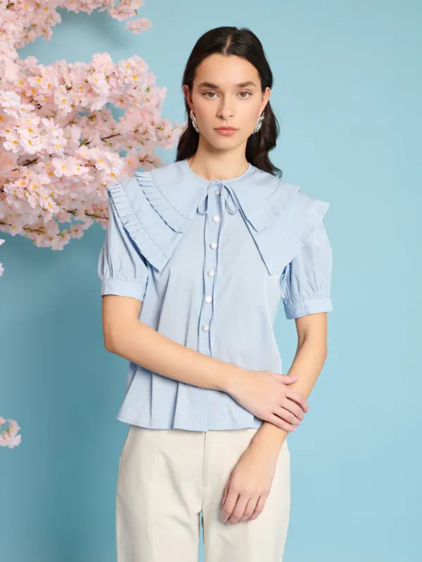 Flutter Pleat Blouse sold by Sister Jane