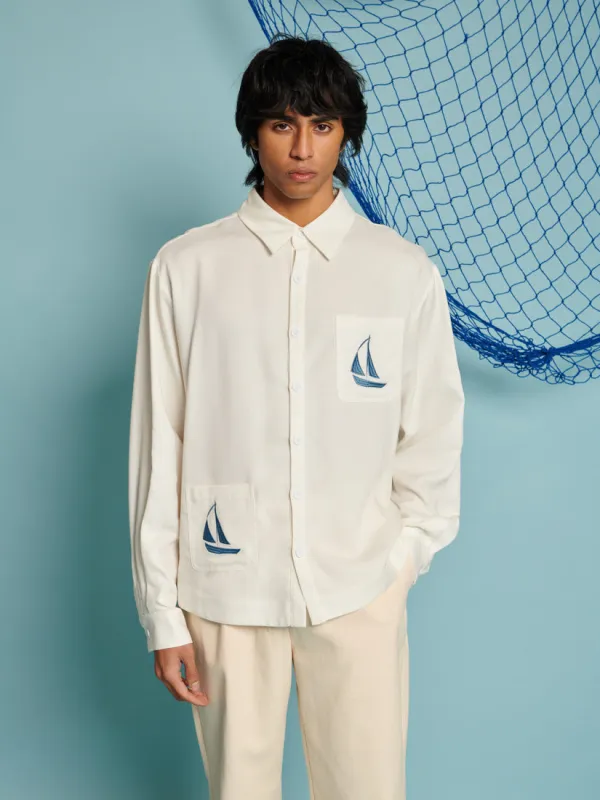 Sail Embroidered Shirt sold by Sister Jane