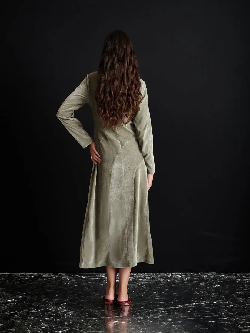 <b> Ghospell </b> Maude Velvet Midi Dress sold by Sister Jane product image thumbnail 4