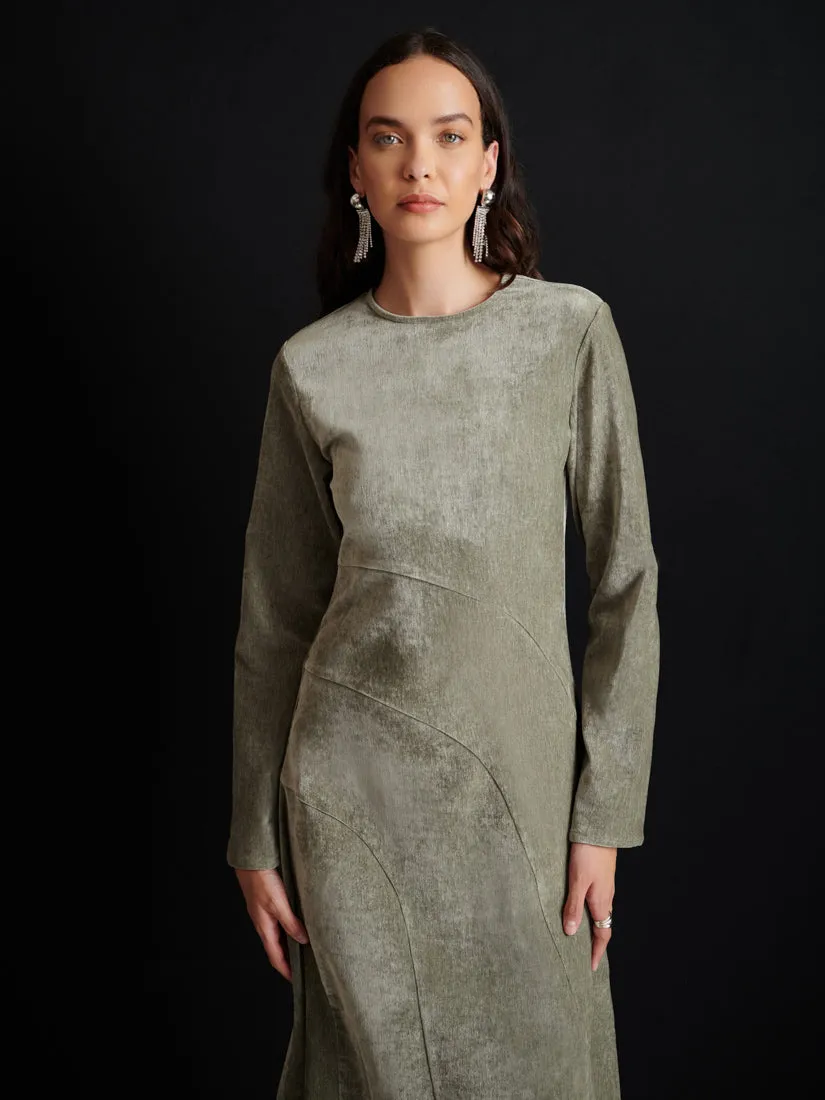 <b> Ghospell </b> Maude Velvet Midi Dress sold by Sister Jane product image thumbnail 5