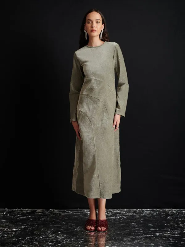 <b> Ghospell </b> Maude Velvet Midi Dress sold by Sister Jane