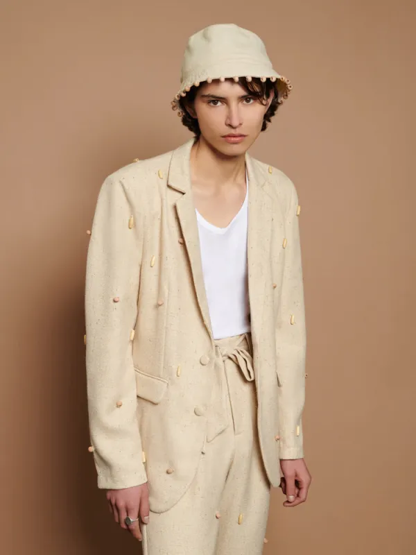 Dylan Bead Single Breasted Blazer made by Sister Jane
