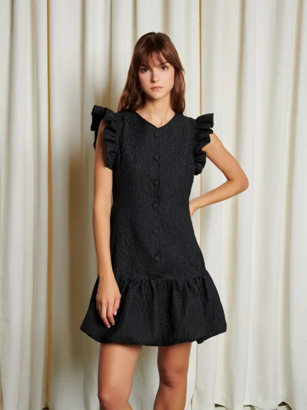 <b> Ghospell </b> Blair Jacquard Mini Dress sold by Sister Jane