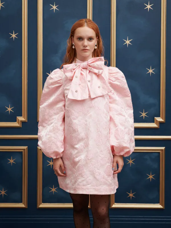 Sparkle Jacquard Bow Dress sold by Sister Jane