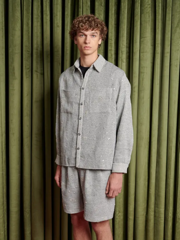 Otis Beaded Tweed Overshirt sold by Sister Jane