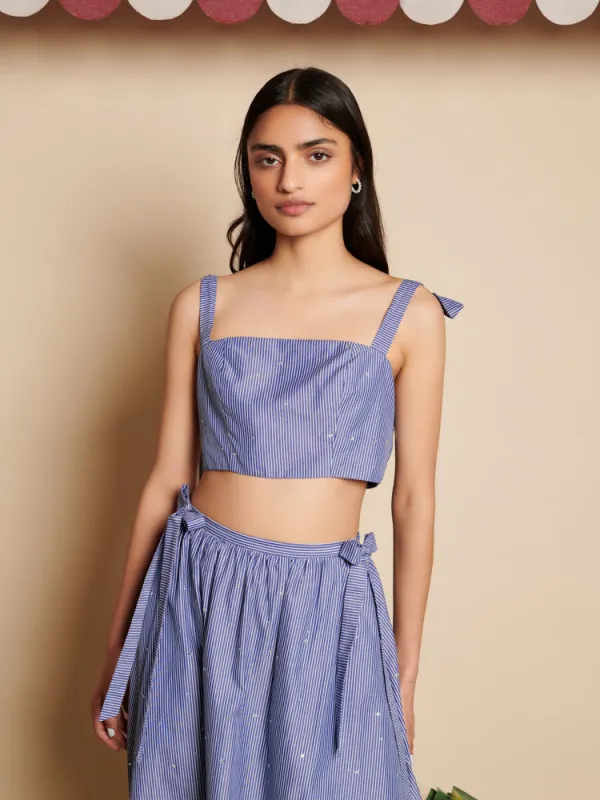 Ivy Stripe Crop Top sold by Sister Jane