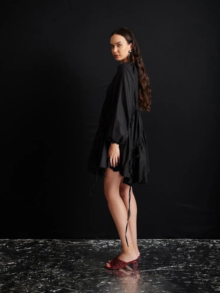 <b> Ghospell </b> Noor Ruched Mini Dress sold by Sister Jane product image thumbnail 3