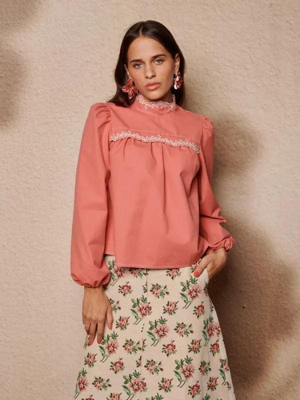 Alba Denim Top sold by Sister Jane