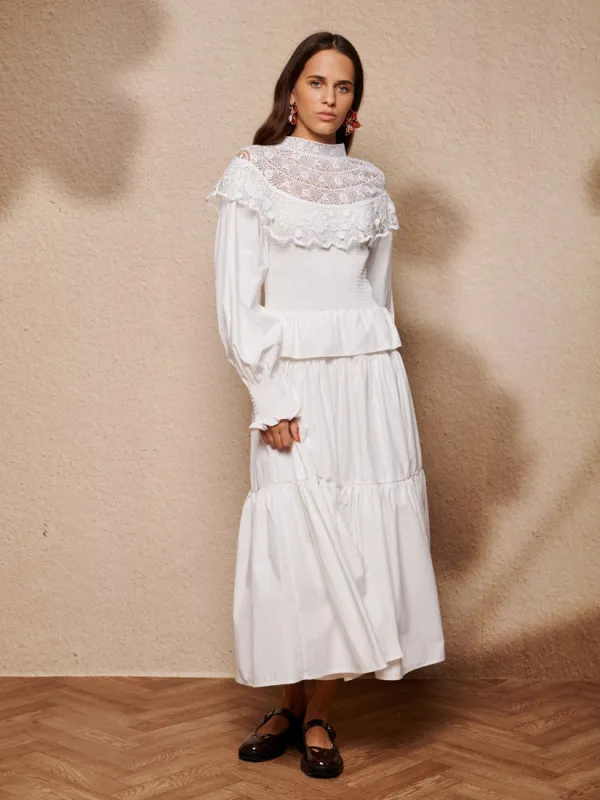 Light Language Shirring Maxi Dress sold by Sister Jane