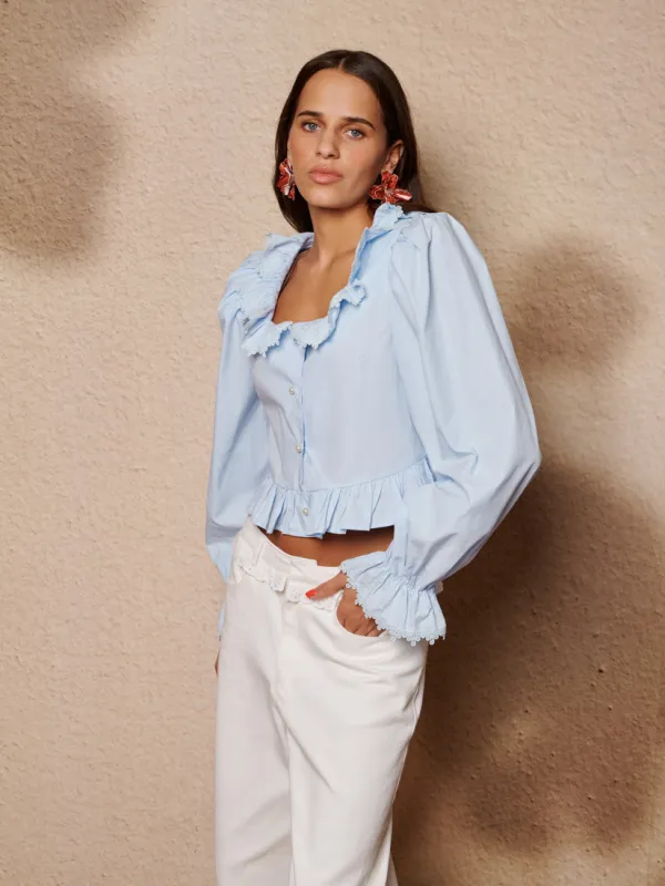 Veil Ruffle Top sold by Sister Jane