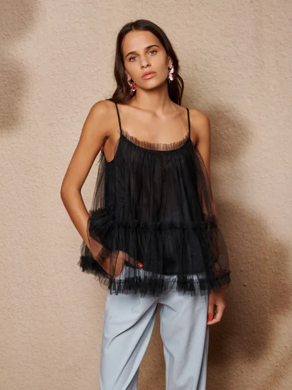 Sway Tulle Ruffle Top sold by Sister Jane