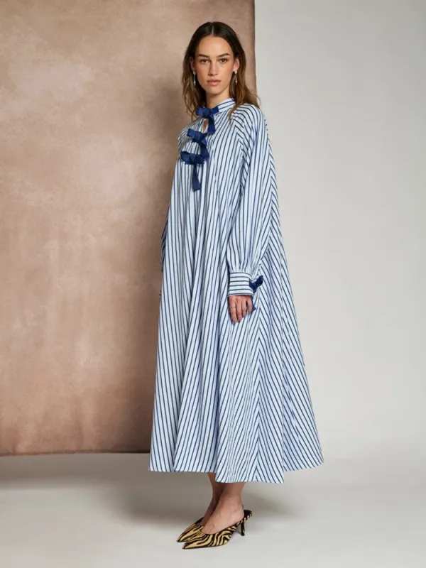 <b> Ghospell </b> Fifer Striped Midi Dress sold by Sister Jane