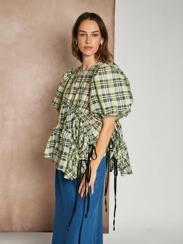 <b> Ghospell </b> Micaela Ruched Top made by Sister Jane