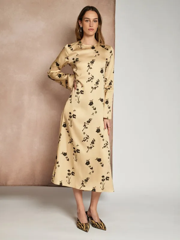 <b> Ghospell </b> Arina Floral Midi Dress made by Sister Jane