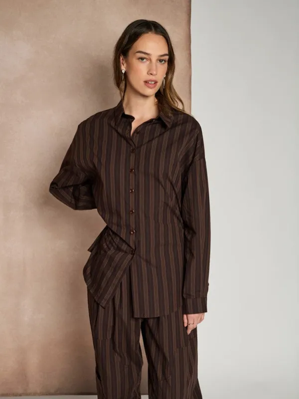 <b> Ghospell </b> Ximena Striped Shirt sold by Sister Jane
