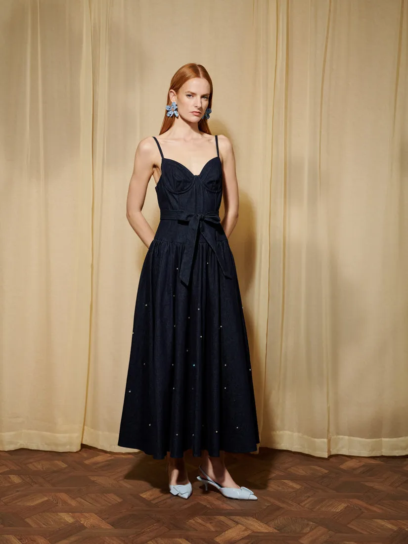 <b>DREAM</b> Brightside Denim Midi Dress sold by Sister Jane product image thumbnail 4