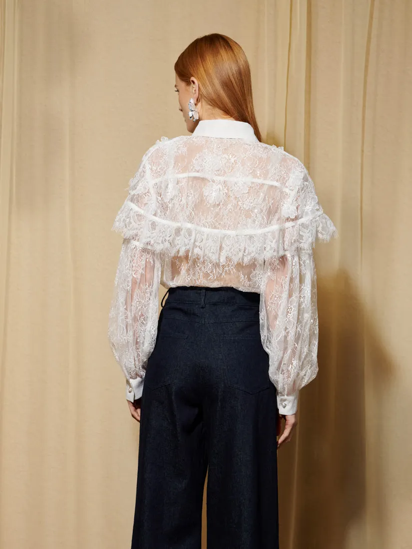 <b>DREAM</b> Promise Lace Cape Shirt sold by Sister Jane product image thumbnail 3