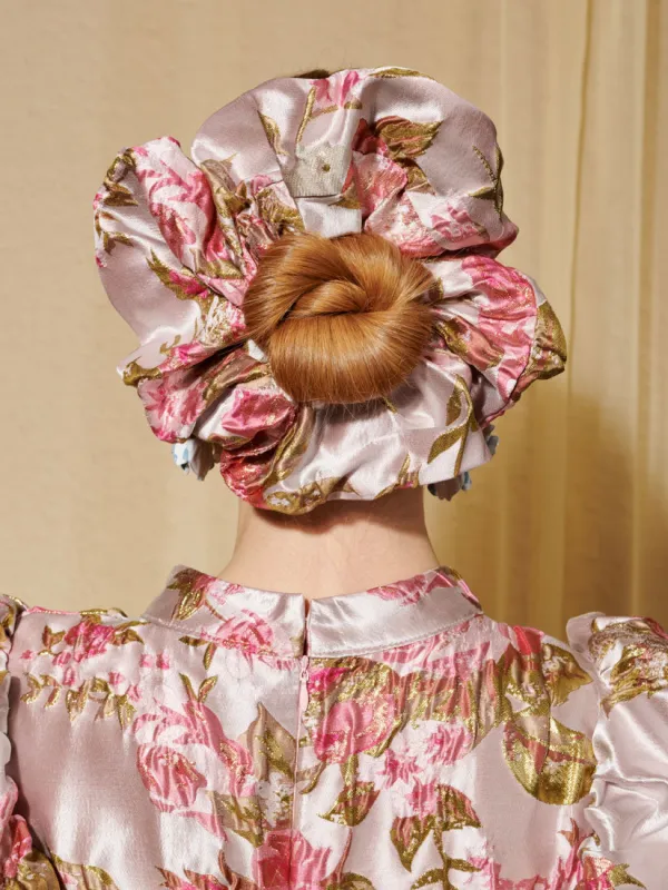 <b>DREAM</b> Almost Bloom Jacquard Scrunchie made by Sister Jane