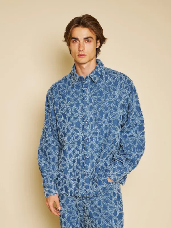 Manon Fleur Denim Shirt made by Sister Jane