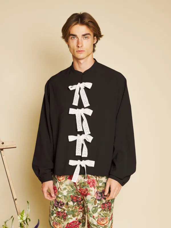 Easel Bow Shirt made by Sister Jane