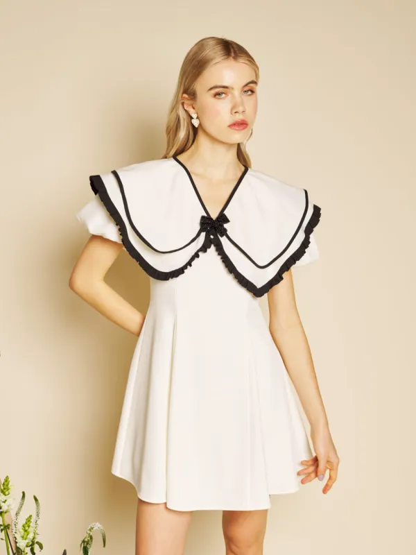 Daffodil Collar Mini Dress made by Sister Jane