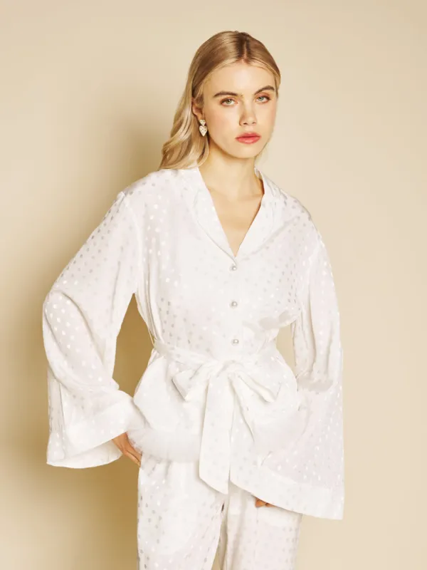 Perle Spot Belted Blouse sold by Sister Jane