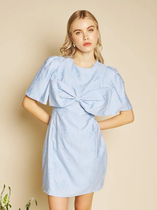 Sweet Pea Jacquard Mini Dress made by Sister Jane