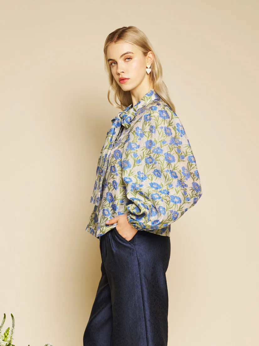 Iris Jacquard Bow Blouse sold by Sister Jane product image thumbnail 2