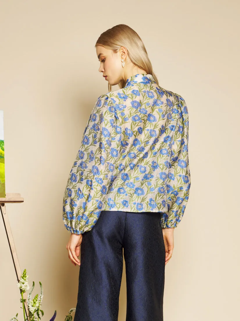 Iris Jacquard Bow Blouse sold by Sister Jane product image thumbnail 3