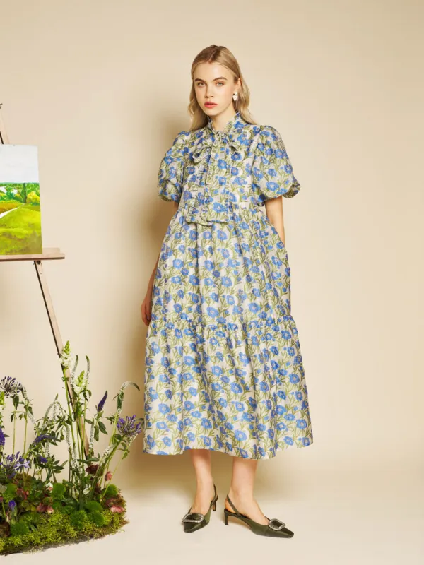 Iris Jacquard Midi Dress sold by Sister Jane