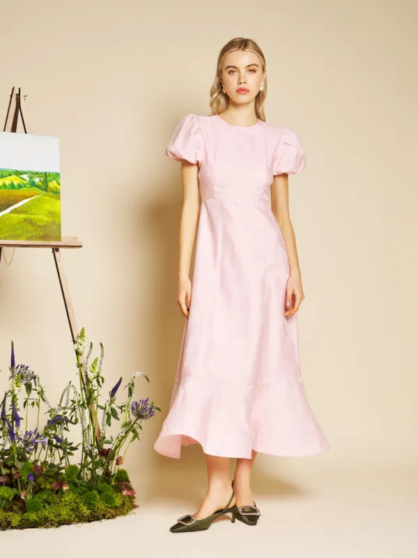 Palette Jacquard Midi Dress made by Sister Jane