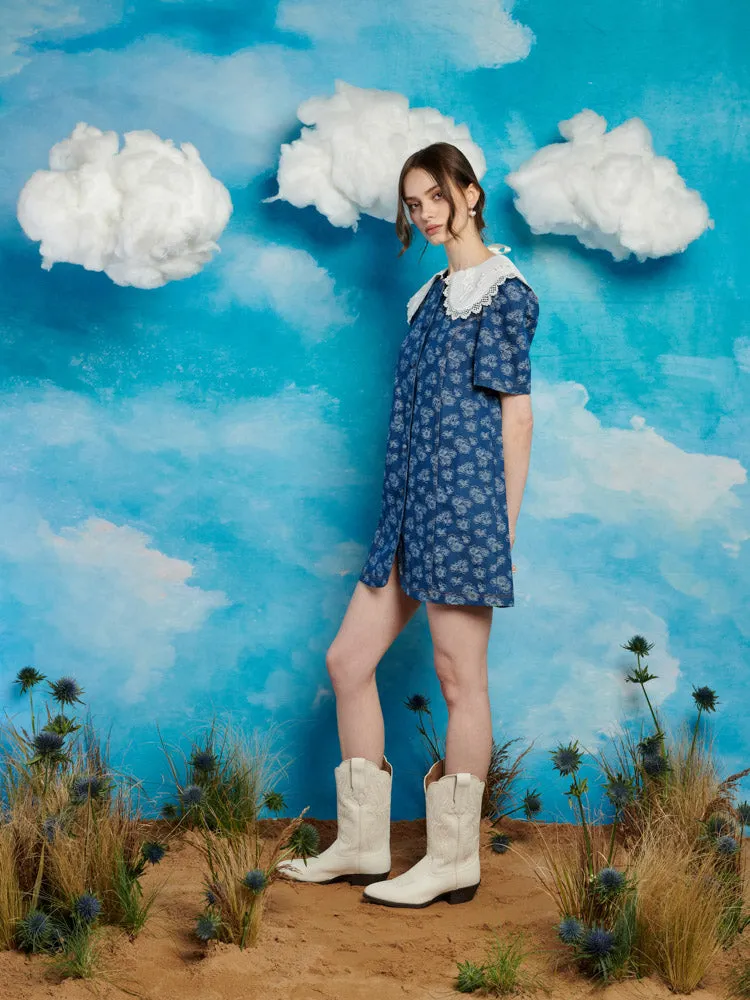 Wildflower Denim Mini Dress sold by Sister Jane product image thumbnail 2