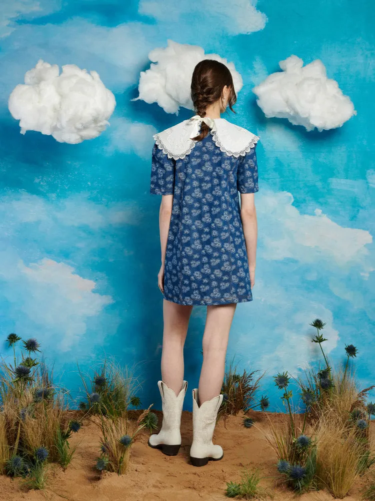 Wildflower Denim Mini Dress sold by Sister Jane product image thumbnail 3