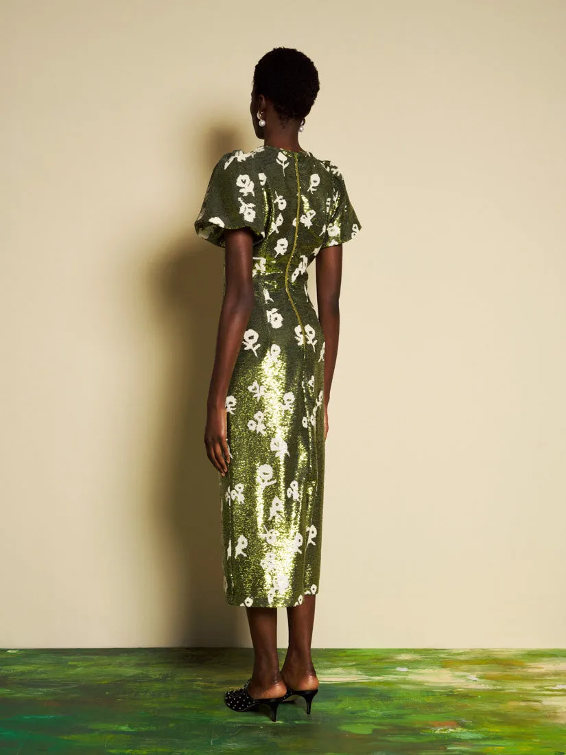 <b>DREAM</b> Èclat Floral Sequin Midi Dress sold by Sister Jane product image thumbnail 3