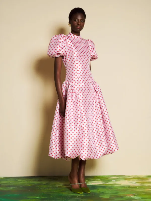 <b>DREAM</b> Colette Spot Jacquard Midi Dress made by Sister Jane