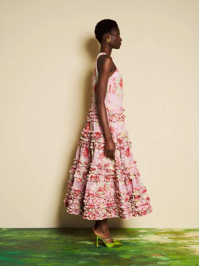 <b>DREAM</b> Rosier Jacquard Ruffle Maxi Dress sold by Sister Jane product image thumbnail 2