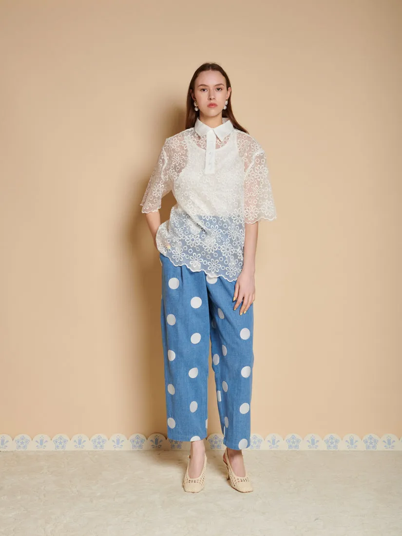 Walter Embroidered Polo Top sold by Sister Jane product image thumbnail 4