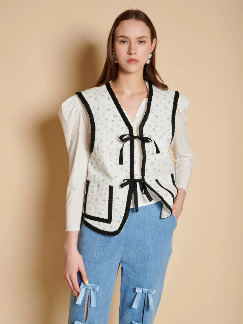 Dalarna Bow Vest sold by Sister Jane product image thumbnail 3
