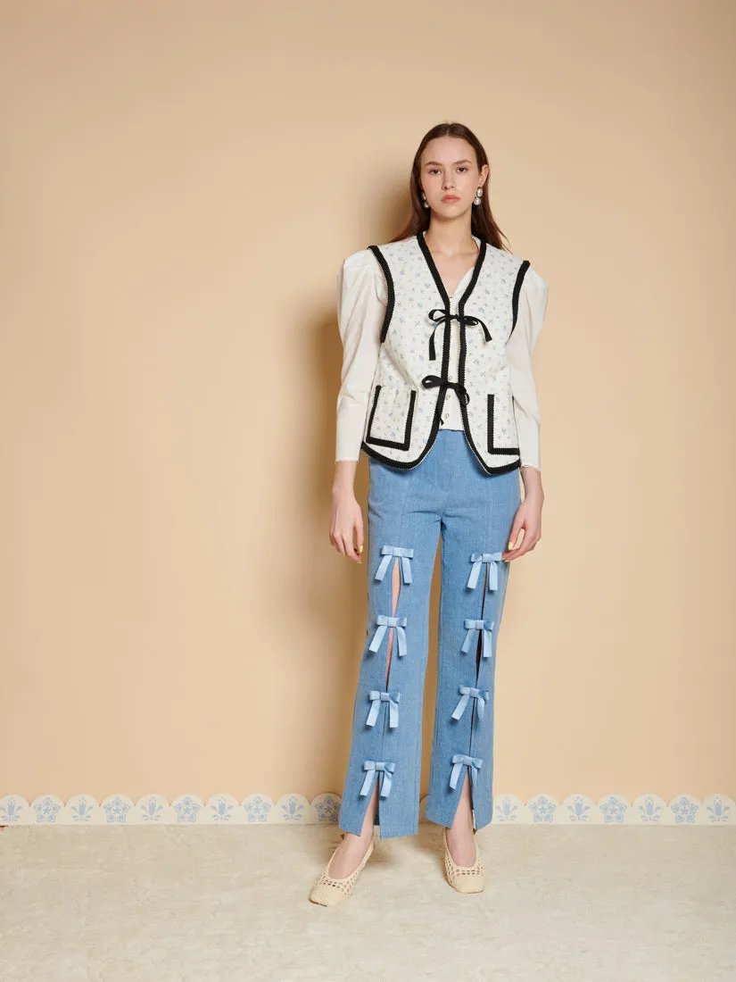 Dalarna Bow Vest sold by Sister Jane product image thumbnail 4