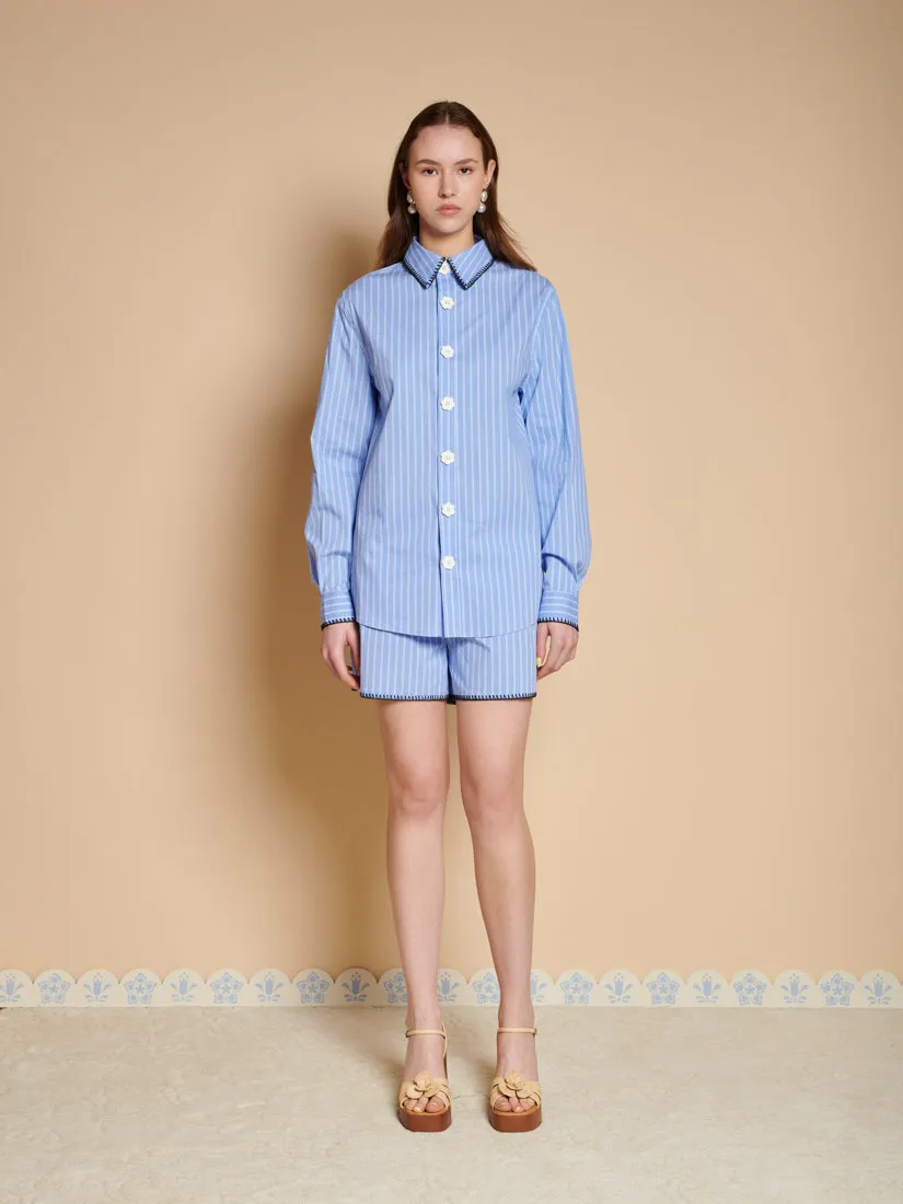 Isak Stripe Shirt sold by Sister Jane product image thumbnail 4