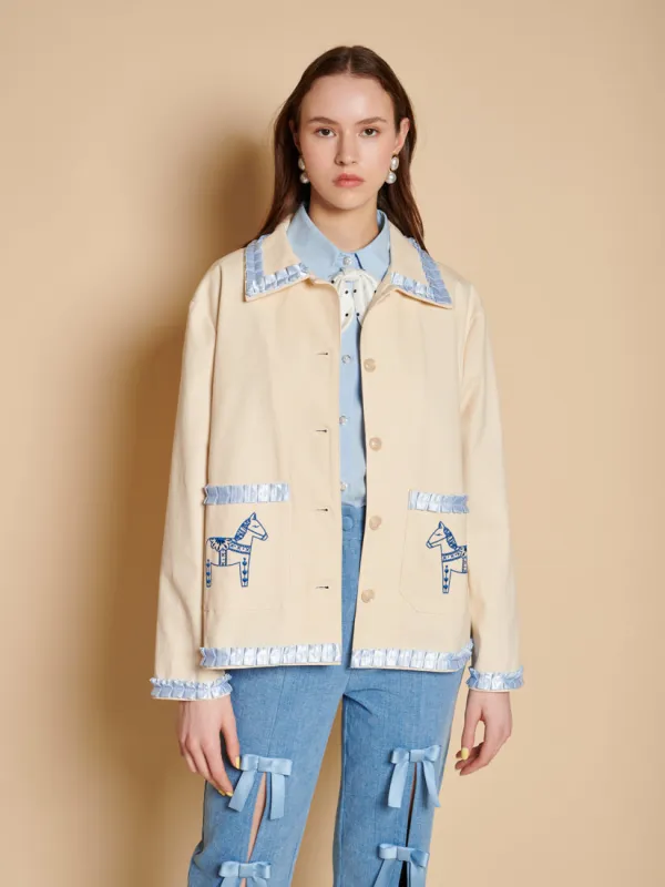 Larsson Applique Jacket made by Sister Jane
