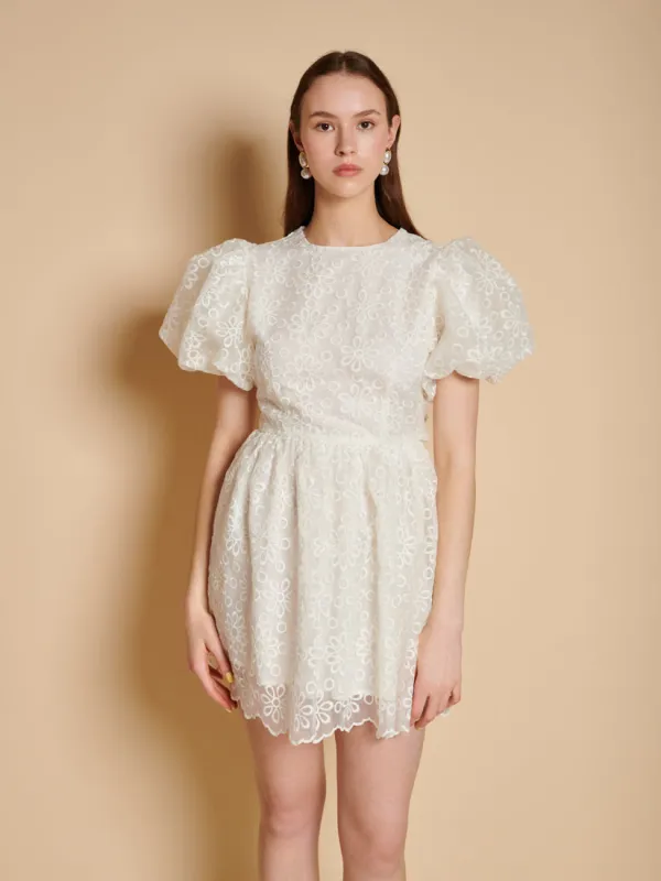 Winnie Embroidered Mini Dress made by Sister Jane