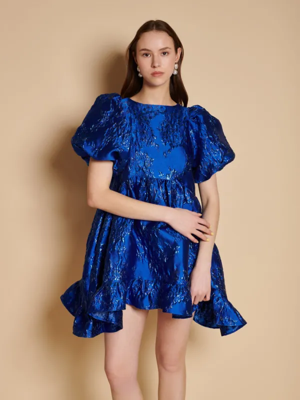 Watercolour Jacquard Mini Dress made by Sister Jane