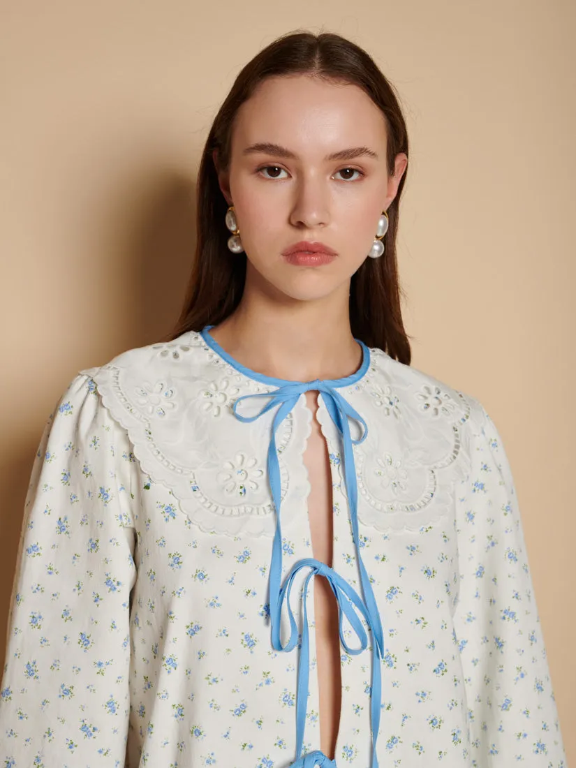Dalarna Ditsy Bow Top sold by Sister Jane product image thumbnail 5