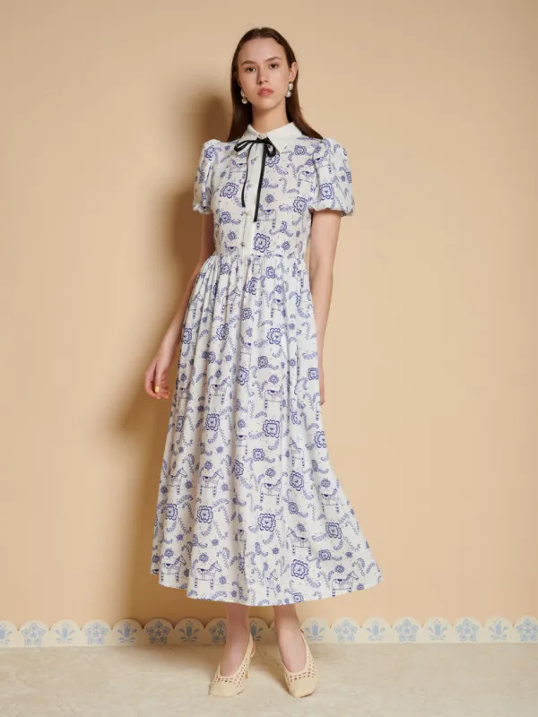 Dala Print Midi Dress made by Sister Jane