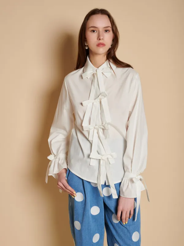 Siljan Bow Blouse made by Sister Jane